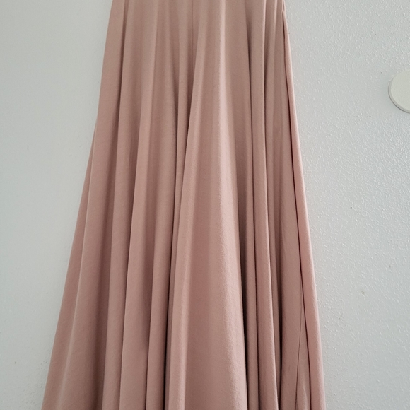 Reformation Gisella Midi Dress In Dust Pink - Picture 8 of 9